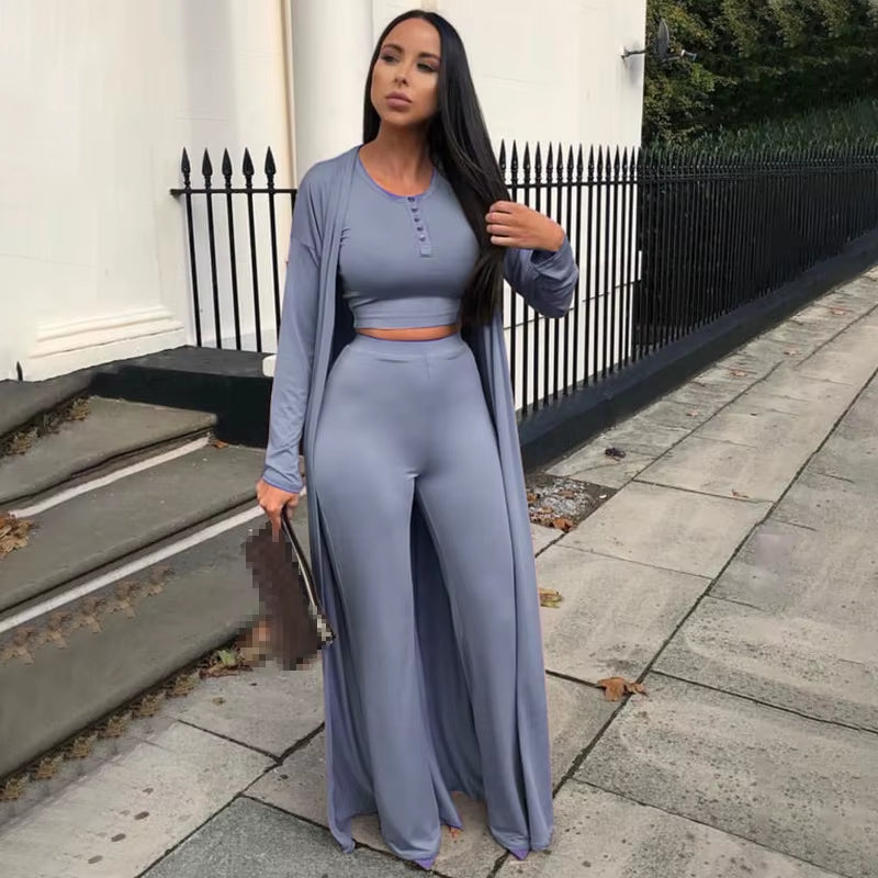 3 Piece Set Women Outfits Three Pieces Sets Women Pants Sets Wholesale Pant Suits Sexy 3 Pieces Sets 2021