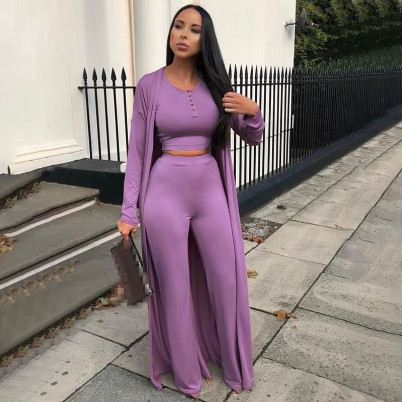 3 Piece Set Women Outfits Three Pieces Sets Women Pants Sets Wholesale Pant Suits Sexy 3 Pieces Sets 2021