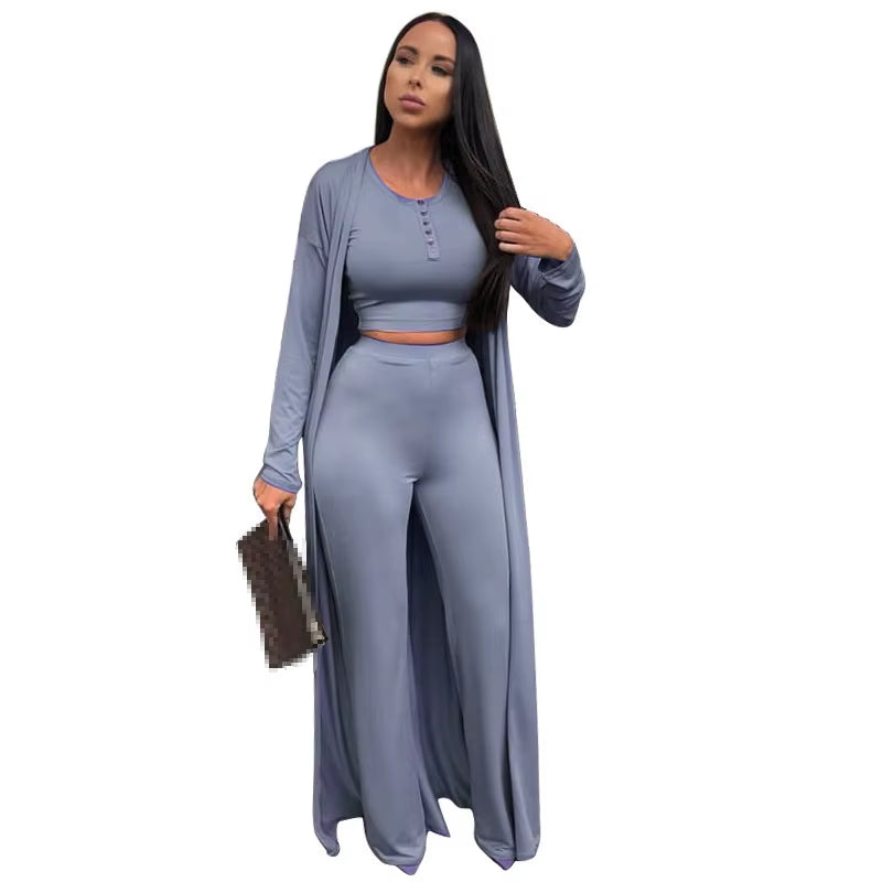 3 Piece Set Women Outfits Three Pieces Sets Women Pants Sets Wholesale Pant Suits Sexy 3 Pieces Sets 2021