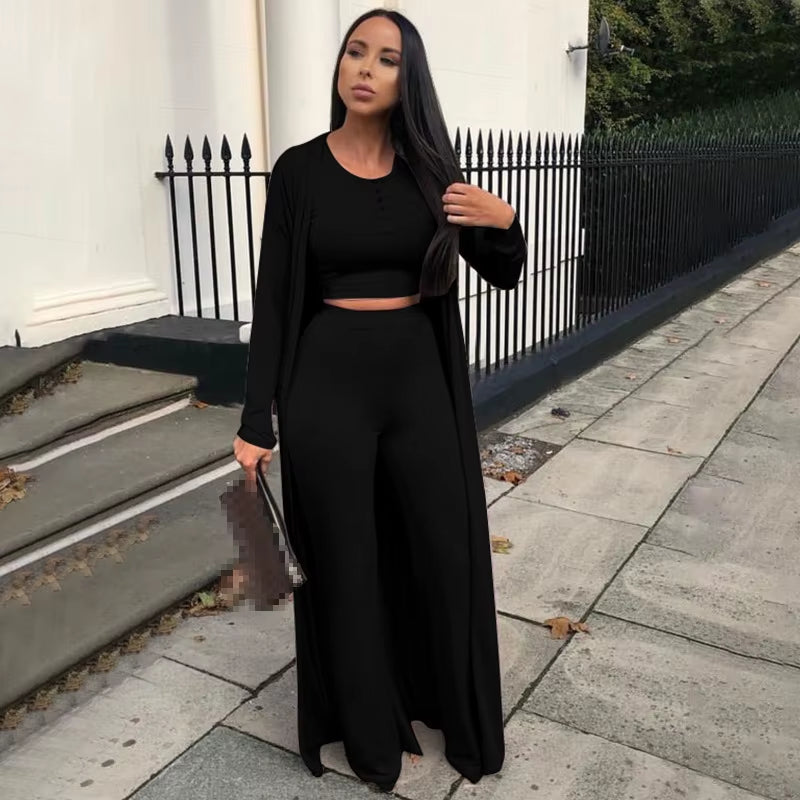 3 Piece Set Women Outfits Three Pieces Sets Women Pants Sets Wholesale Pant Suits Sexy 3 Pieces Sets 2021