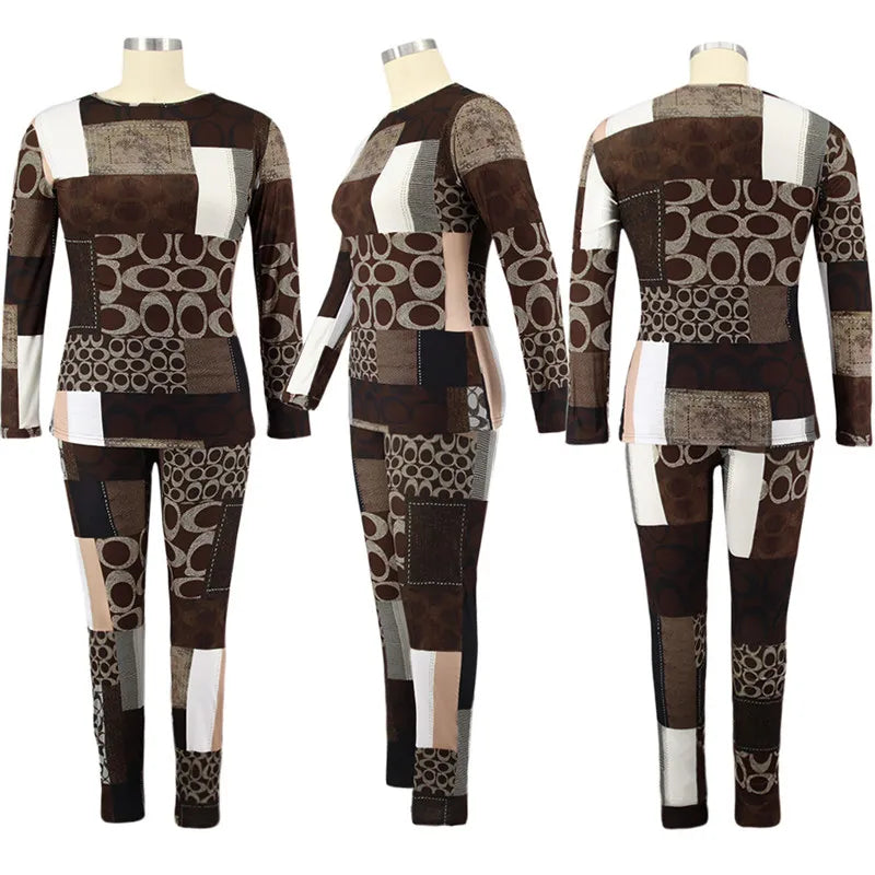New plus Size Clothing 2 Piece Set Tracksuit Stretch Top and Pants Outfits Jogger Sweatsuit Matching Suit Wholesale Dropshipping